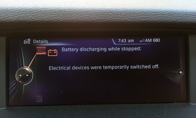 BMW Battery Discharging While Stopped