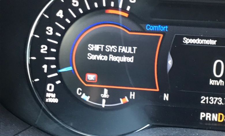 Ford Fusion Shift System Fault
